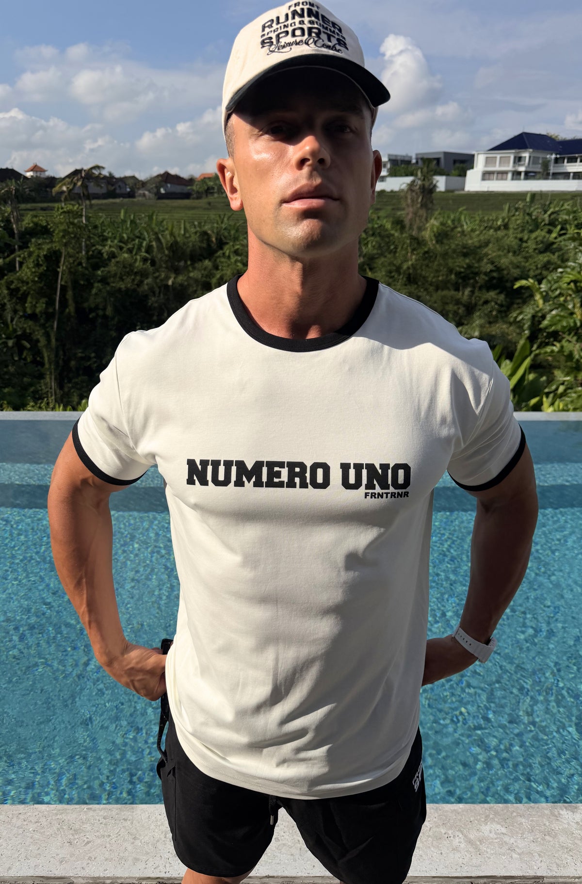 Numero Uno Fitted Ringer Tee White [men]