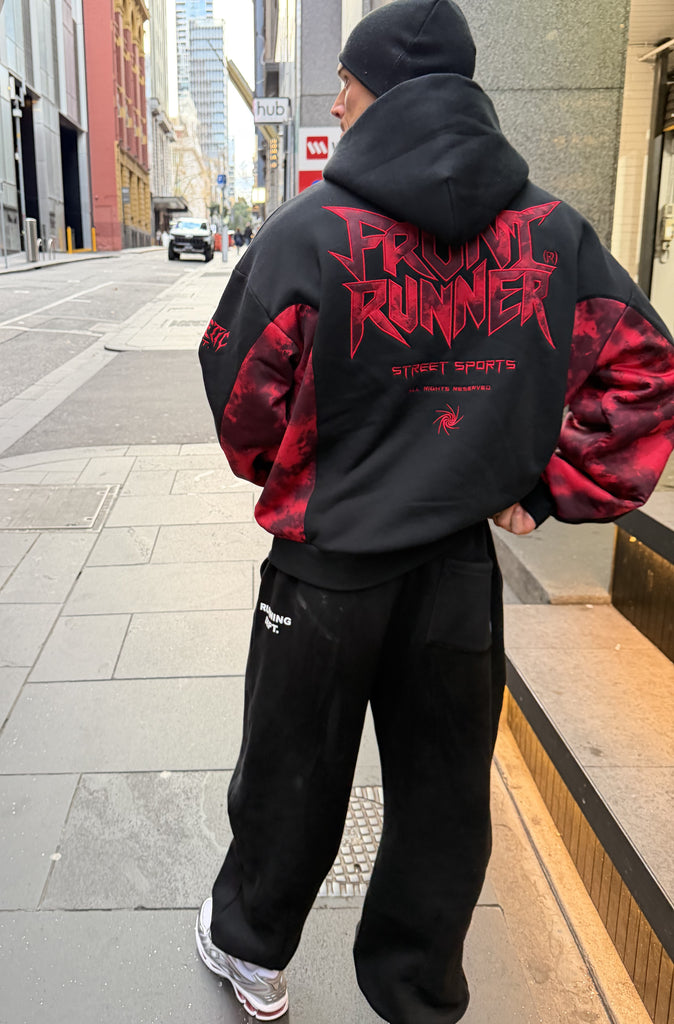 No Mercy Hoodie Black Scarlet