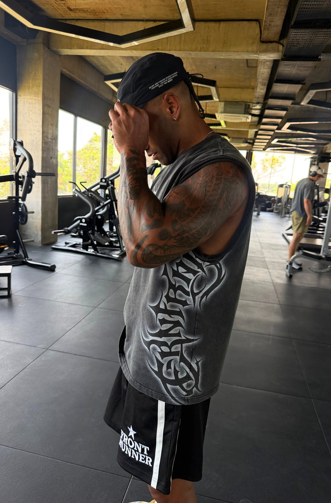Outlaw Tank Washed Black