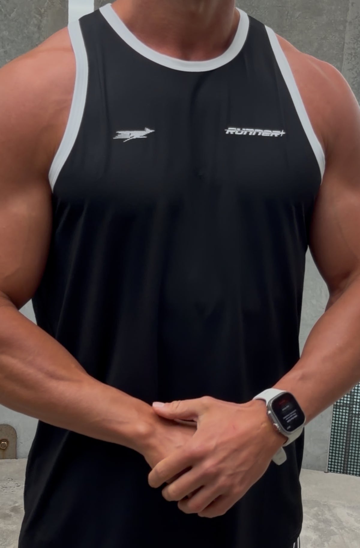 Tempo Singlet Black [men]