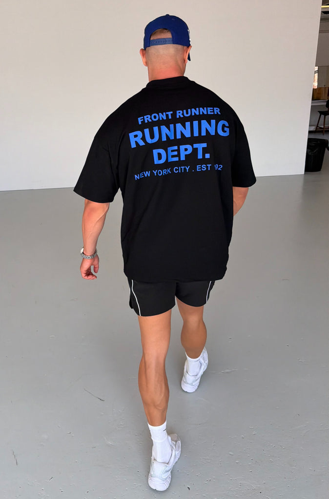Running Dept Tee - Black Cobalt