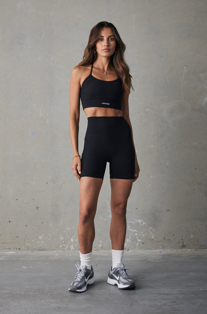 FRNTRNR T-Bar Crop - Black