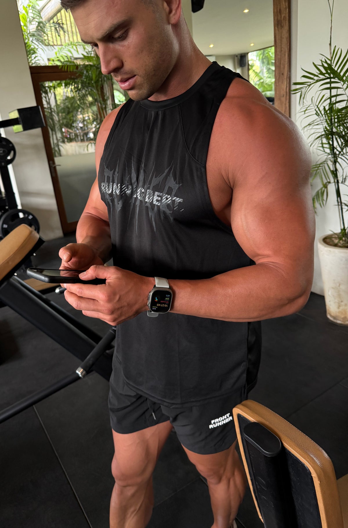 Tribal Dept Singlet - Black - Men