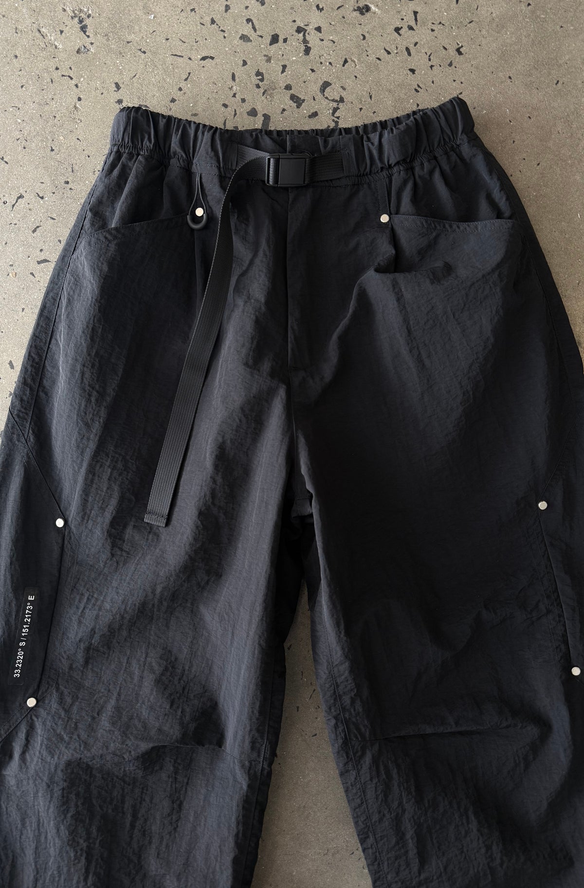 FR Wide Leg Tech Pant - Black - Hover