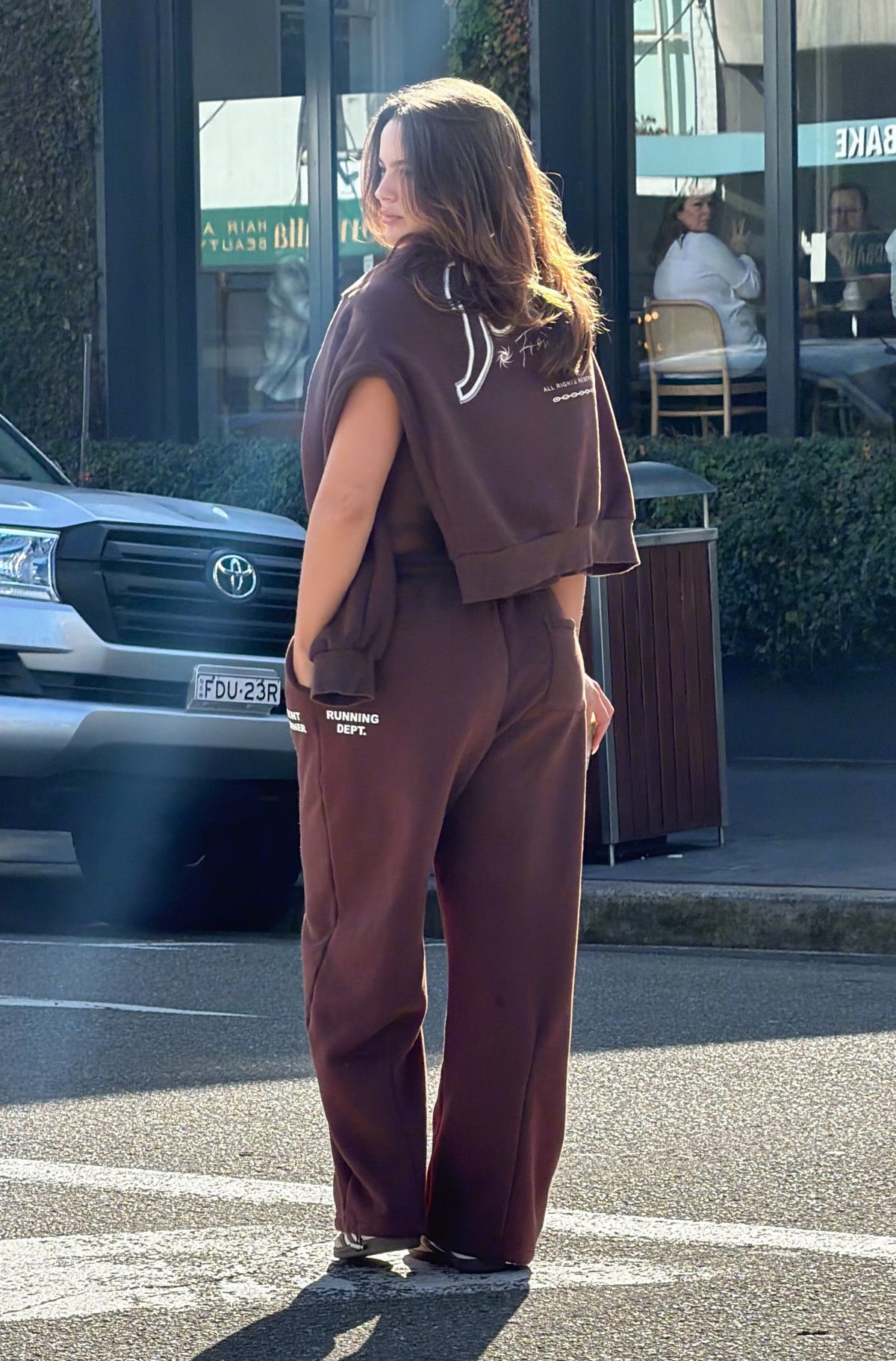 Running Dept. Barrel Leg Trackpant Chocolate [women]