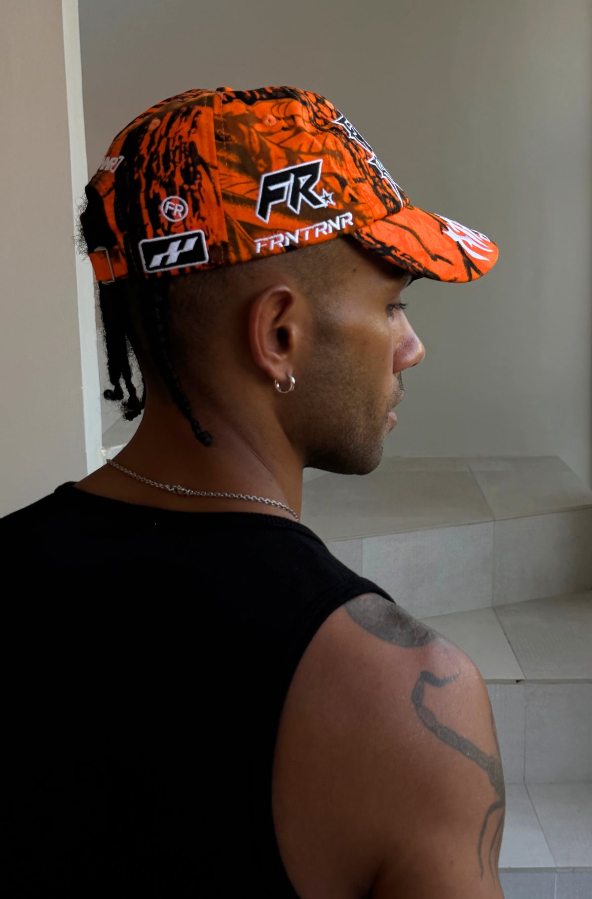 Offset Cap Orange Camo [men]