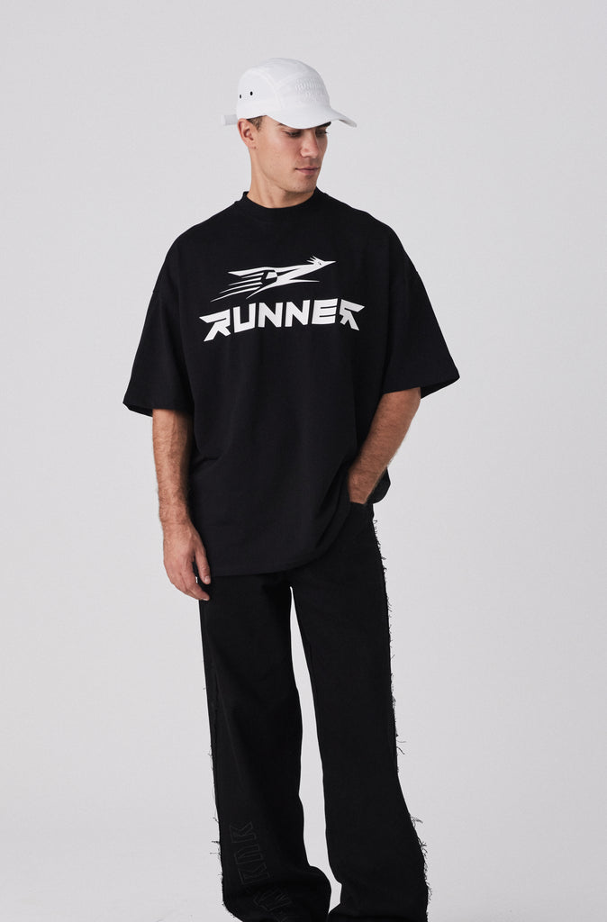 Road Runner Tee - Black & White