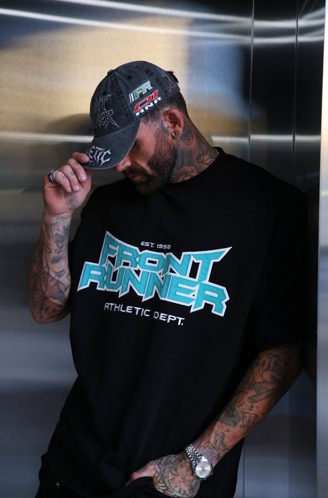 Signal Tee - Black Tiffany