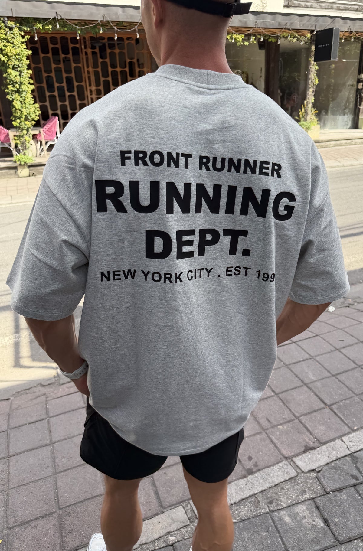 Running Dept Tee Grey Marle [men]