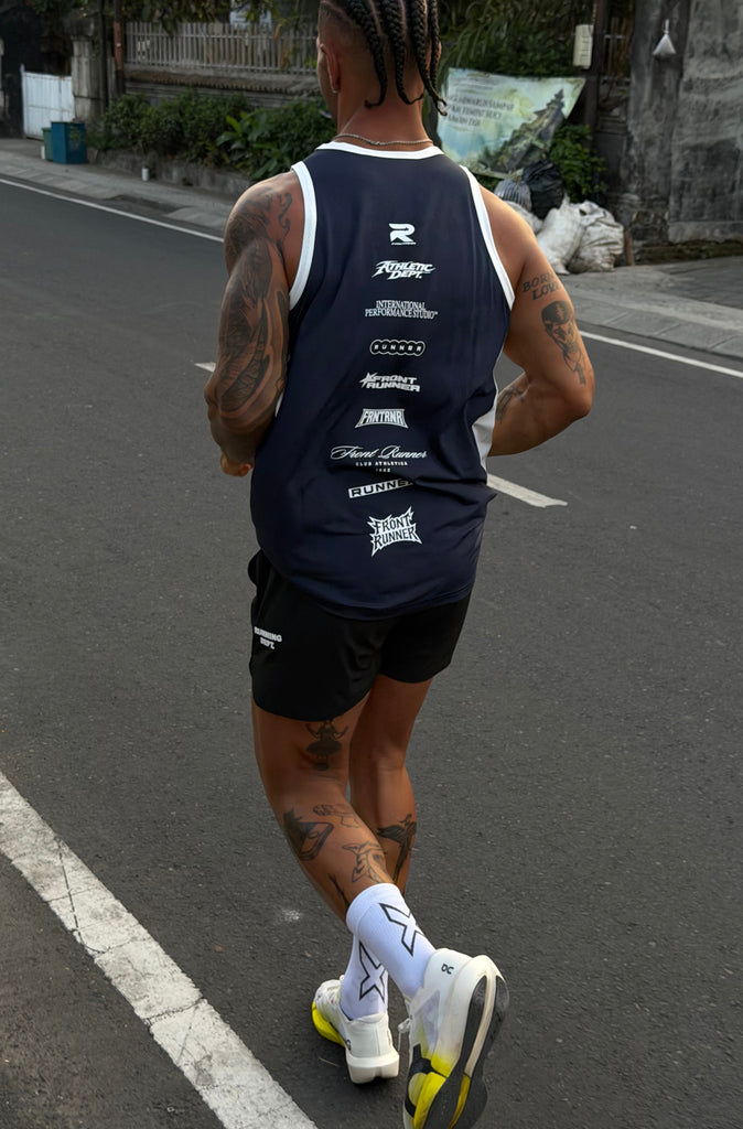 FR Performance Panel Singlet Navy