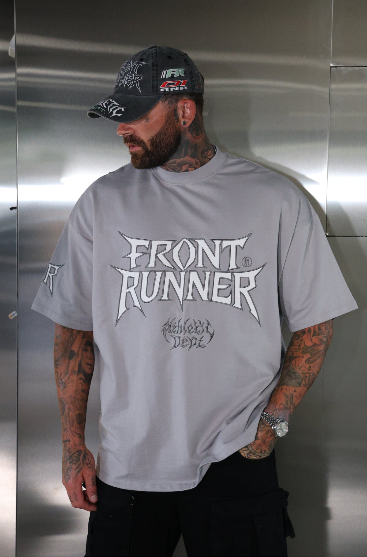 Hardline Runner Tee - Grey - Men
