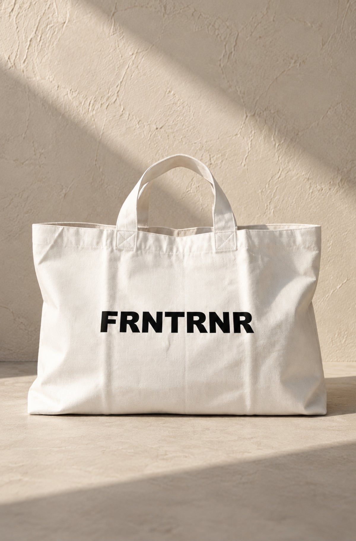 FRNTRNR Oversized Tote White
