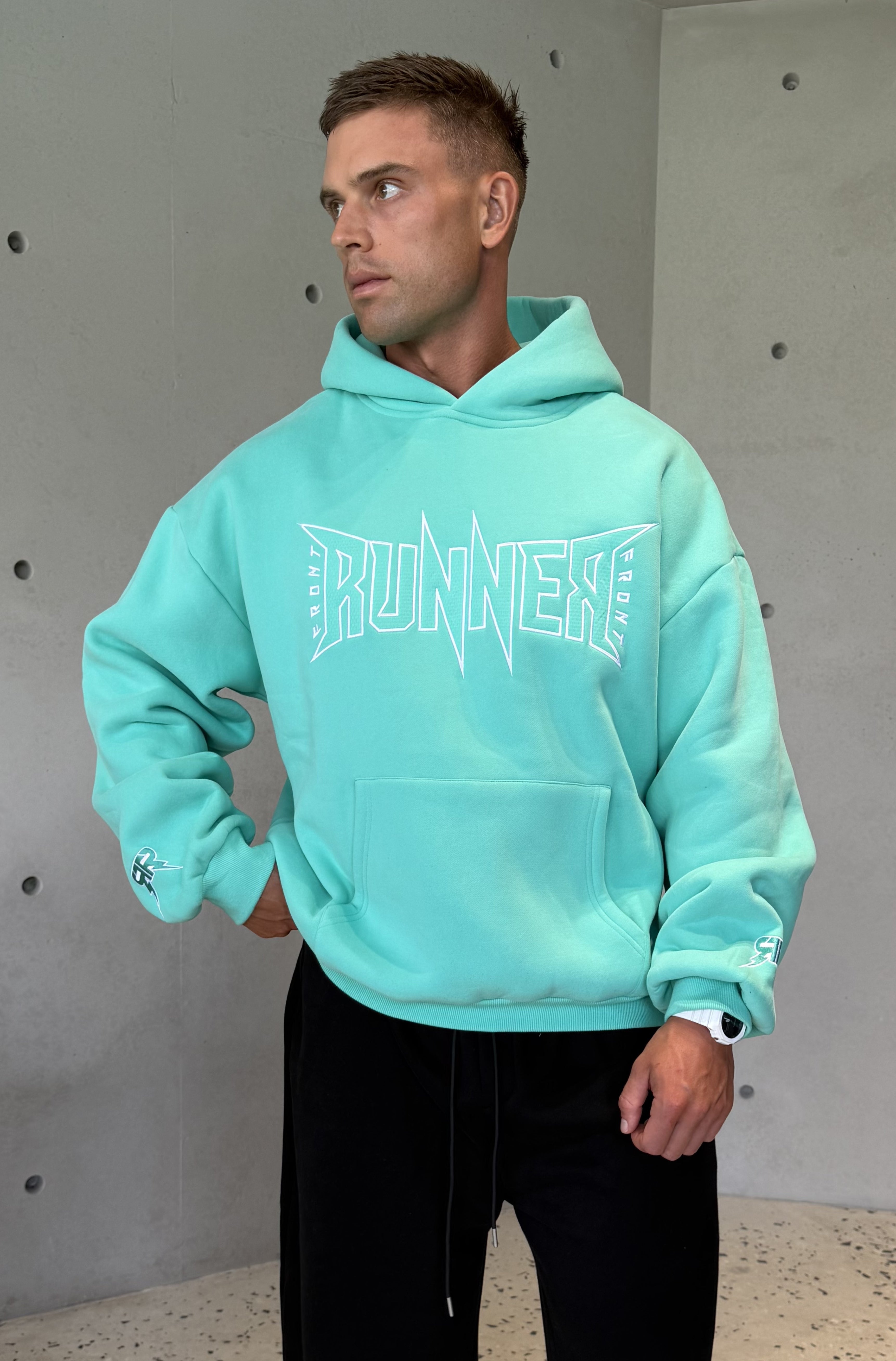 FRNTRNR Bolt Hoodie - Sea Breeze – Front Runner