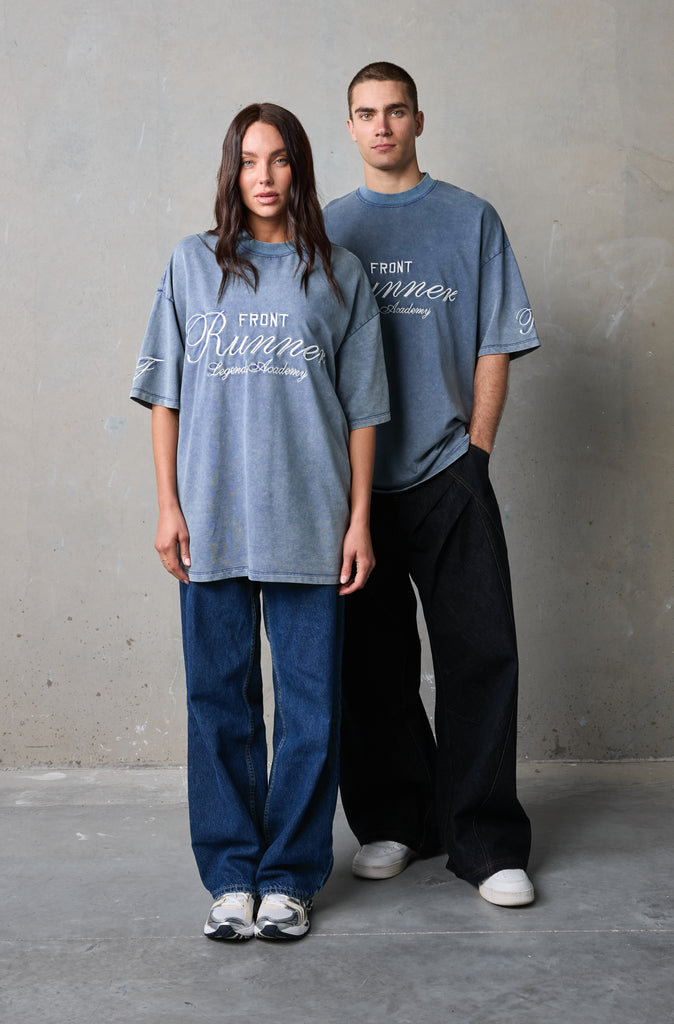 Legends Academy Tee - Denim Wash