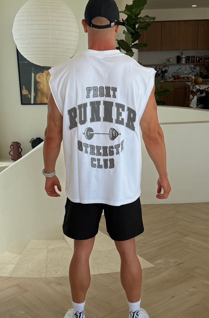 Strength Tank - White Mercury