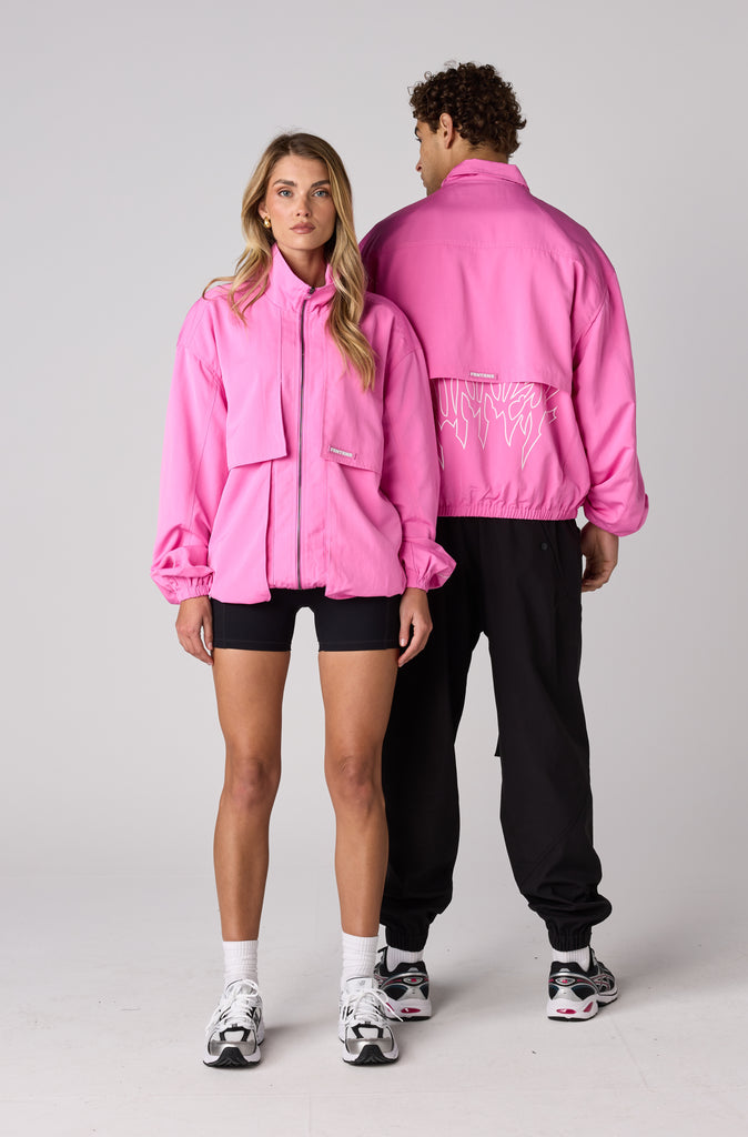 Fracture Bomber Jacket - Bubblegum