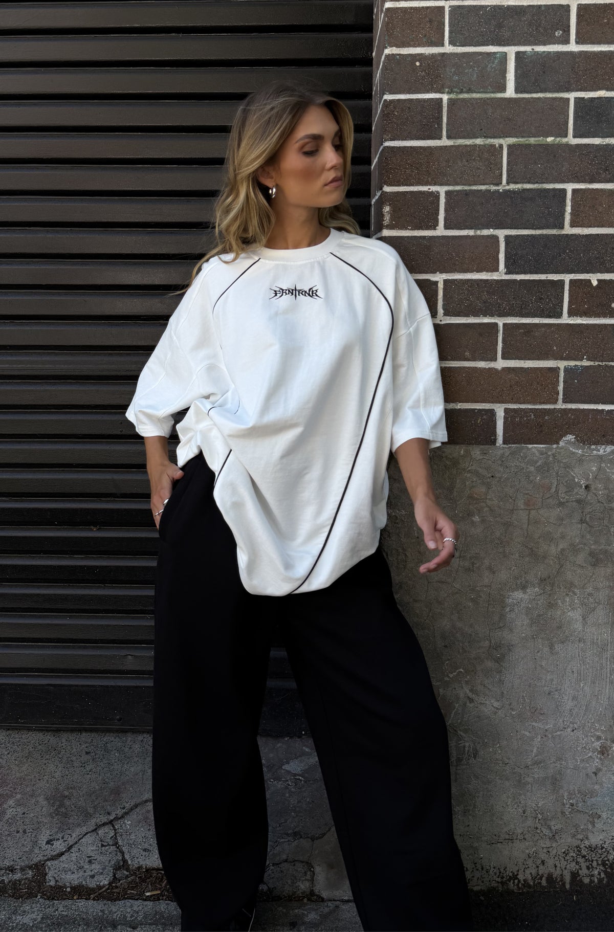Interval Panel Tee - White - Women