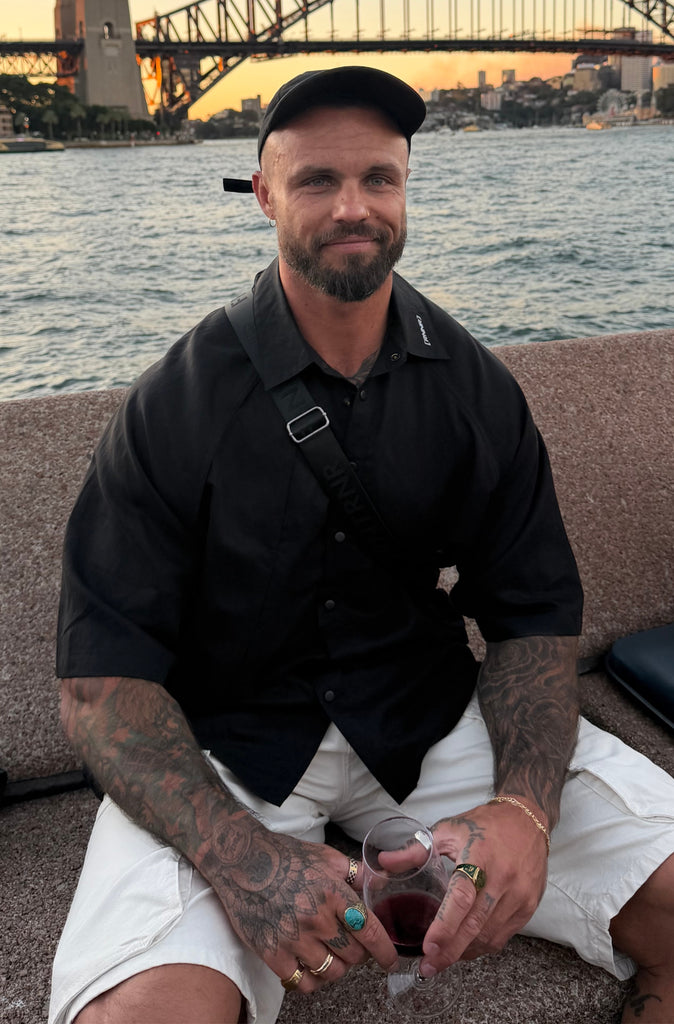 RNNR Panel Shirt Black