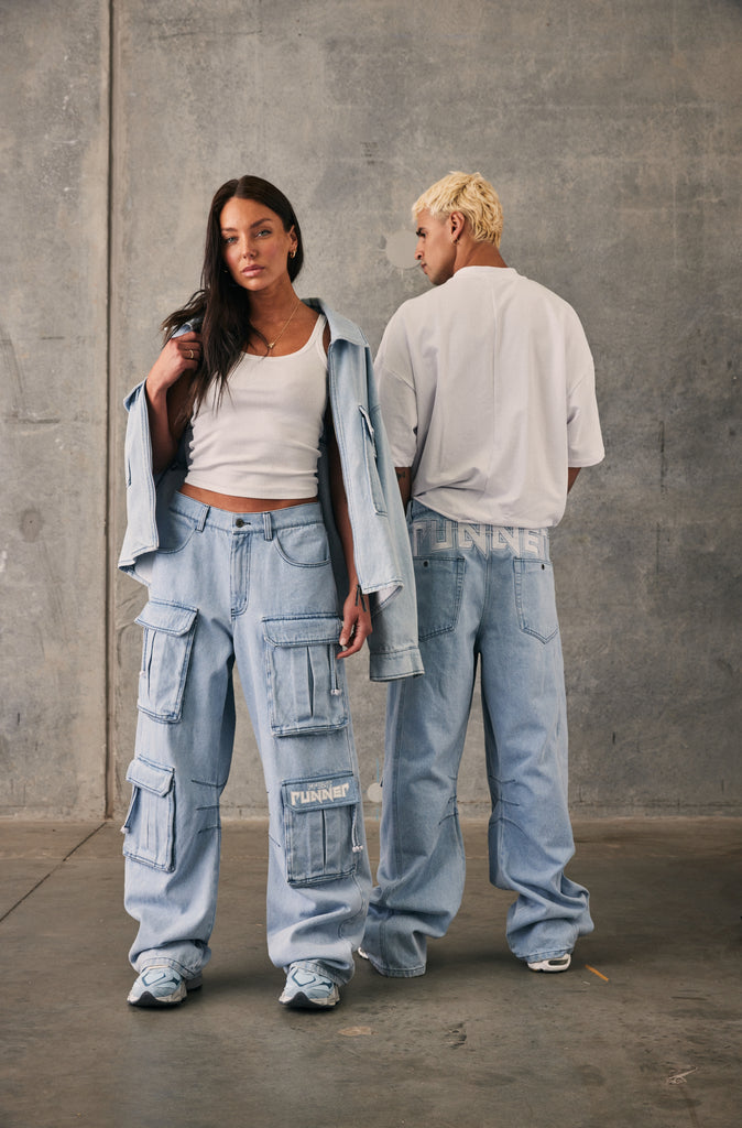 Viper Cargo Pant - Ice Denim