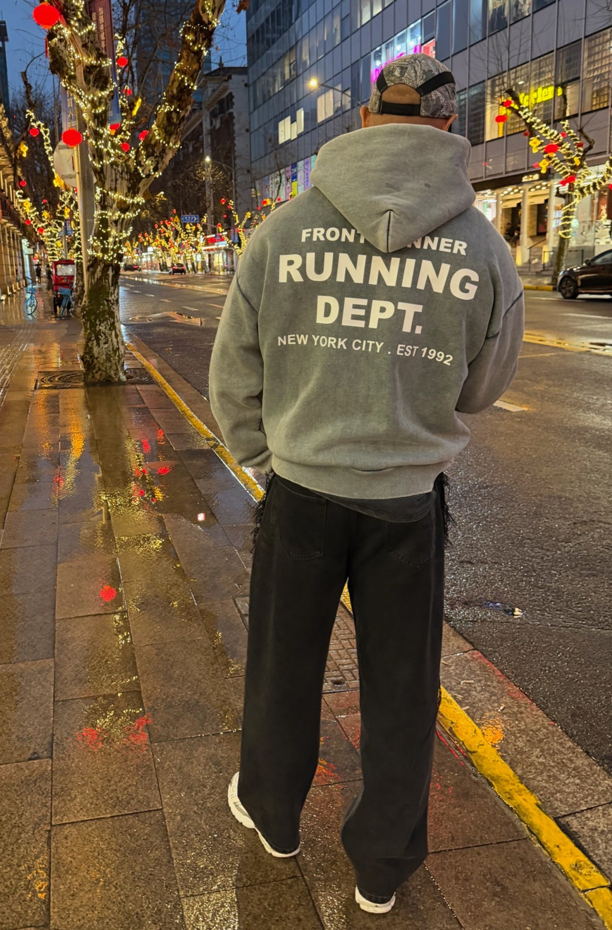 Running Dept Hoodie - Concrete Wash - Men