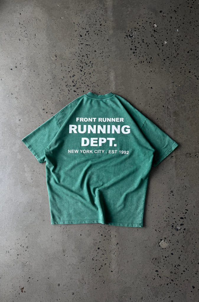 Running Dept Tee - Emerald Wash