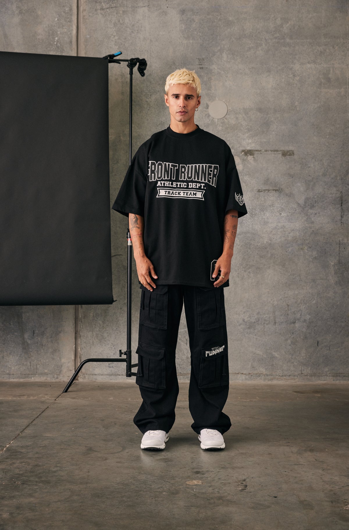 Athletic Department Tee - Black & White - Men