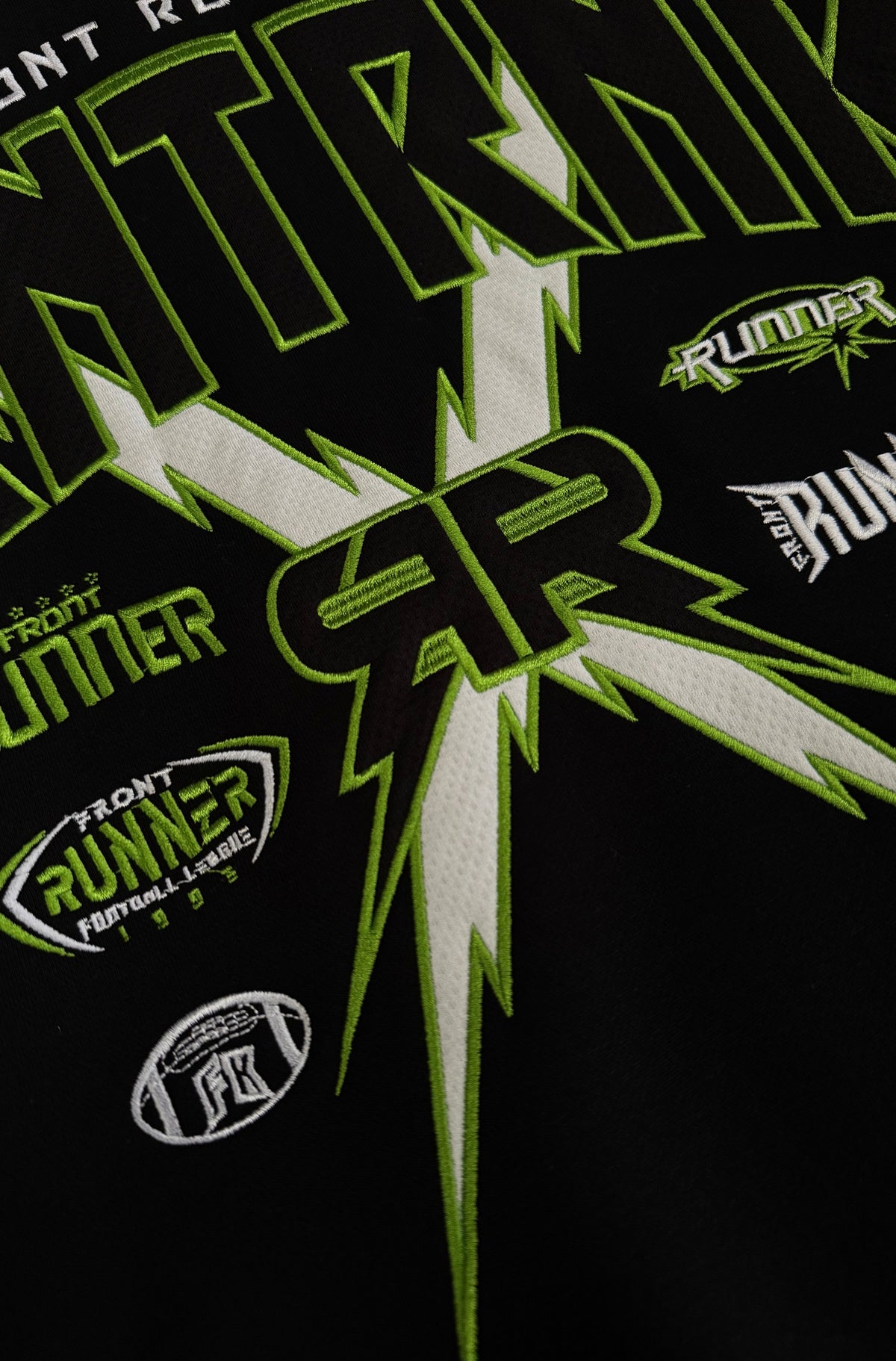 FRNTRNR Bolt Hoodie - Black Lime - Hover