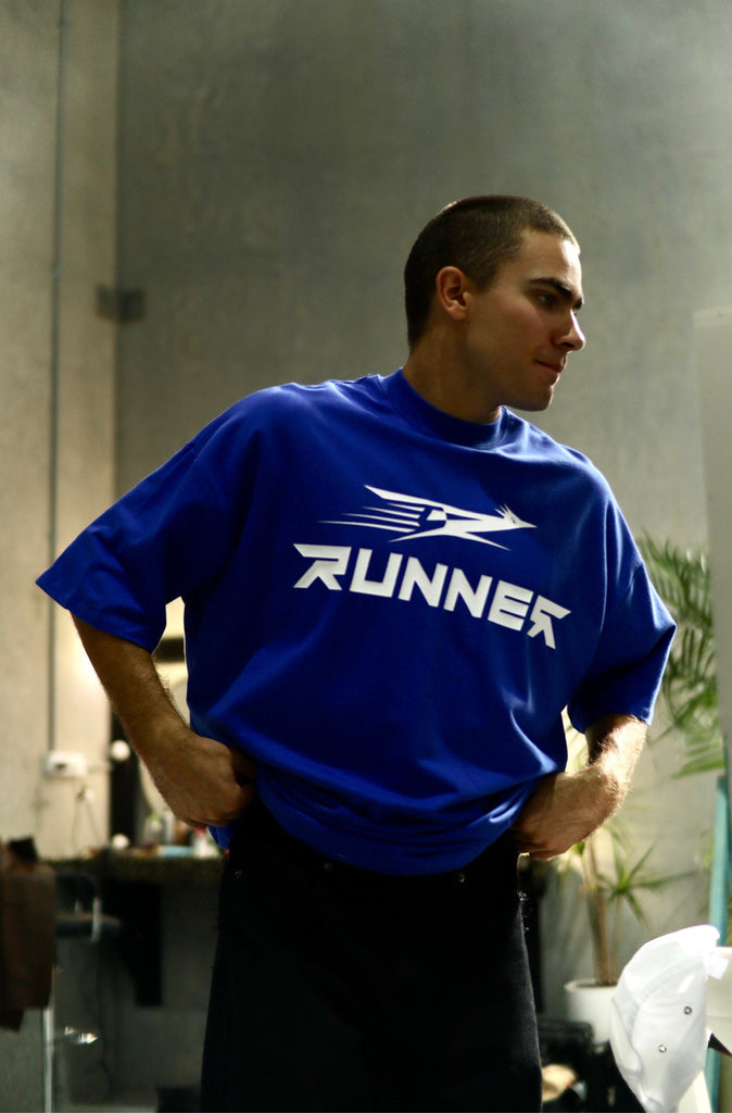 Road Runner Tee - Cobalt