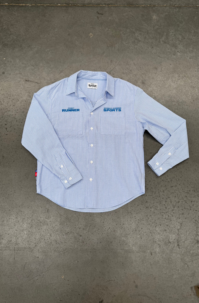 SS Leisure Shirt - Blue Stripe