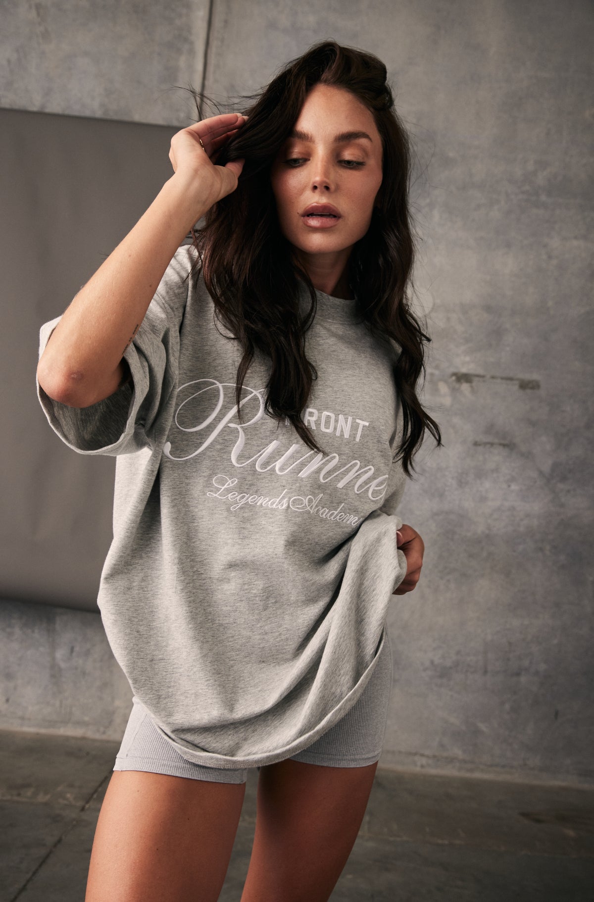 LA Tee - Grey Marle - Women