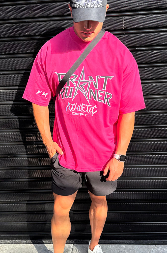 Heavy Medal Tee - Flamingo