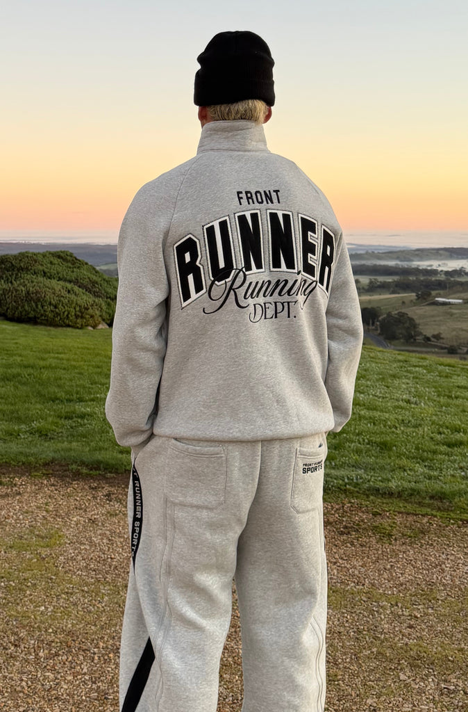 Classic Running Dept. 1/4 Zip Grey Marle