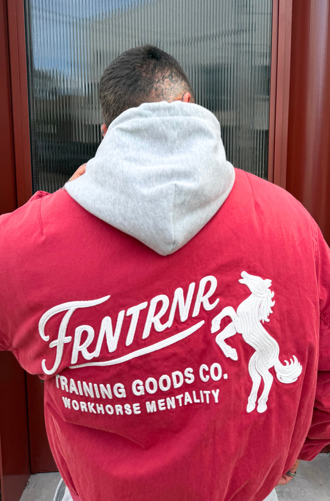 FR Goods Hooded Canvas Jacket Vintage Cherry
