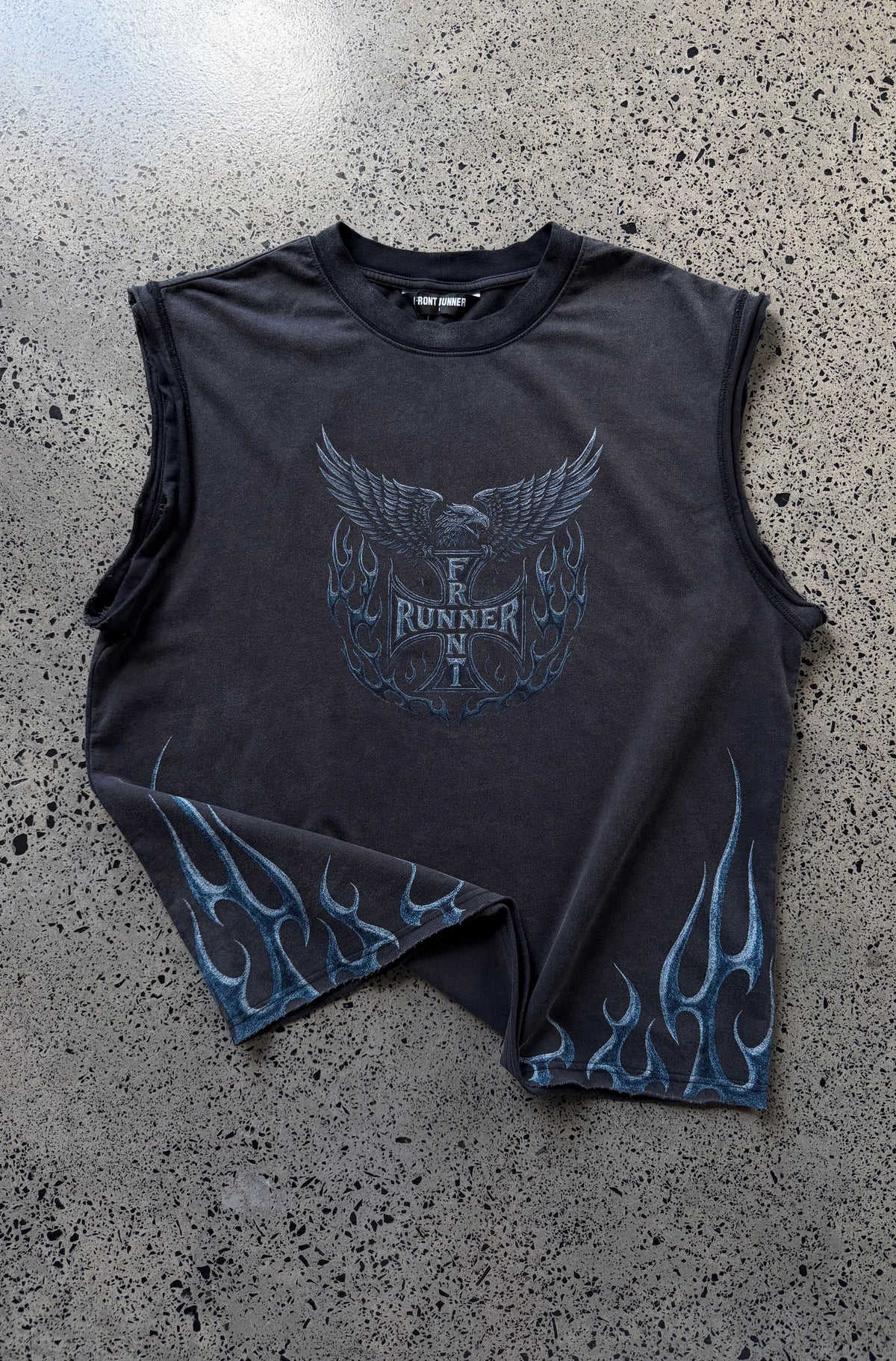 Legacy Muscle Tank - Washed Black - Hover