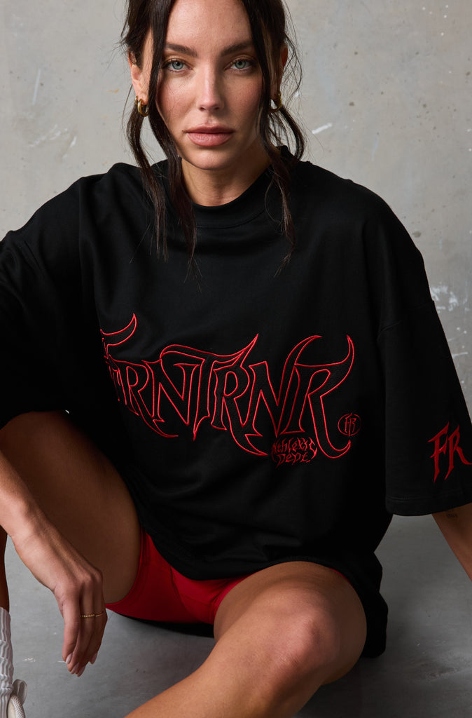 Thorned Legacy Tee Black Red [women]