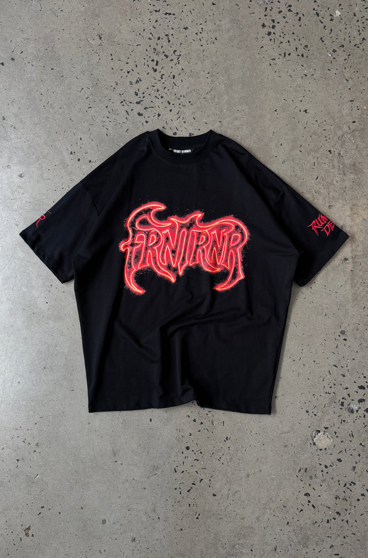 On Fire Tee - Black Fire