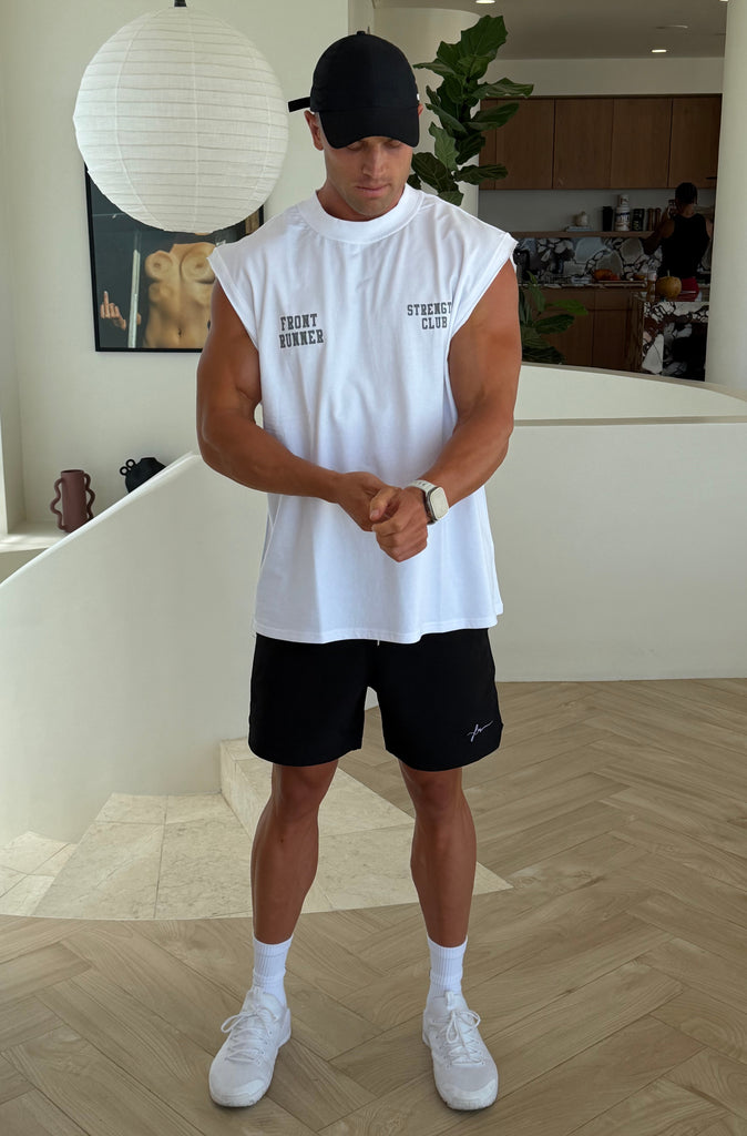 Strength Tank - White Mercury