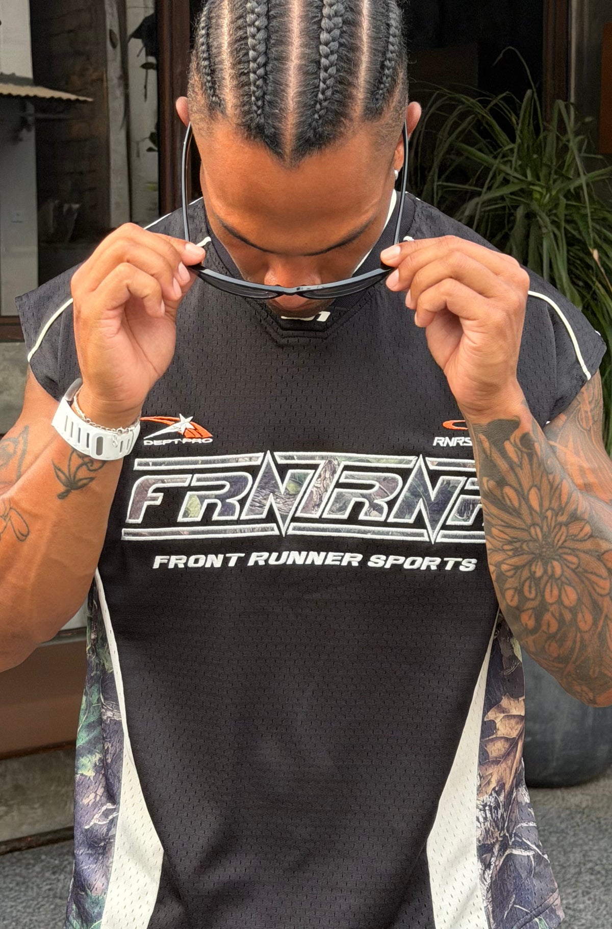 Gridlock Sleeveless Jersey Black Camo [men]