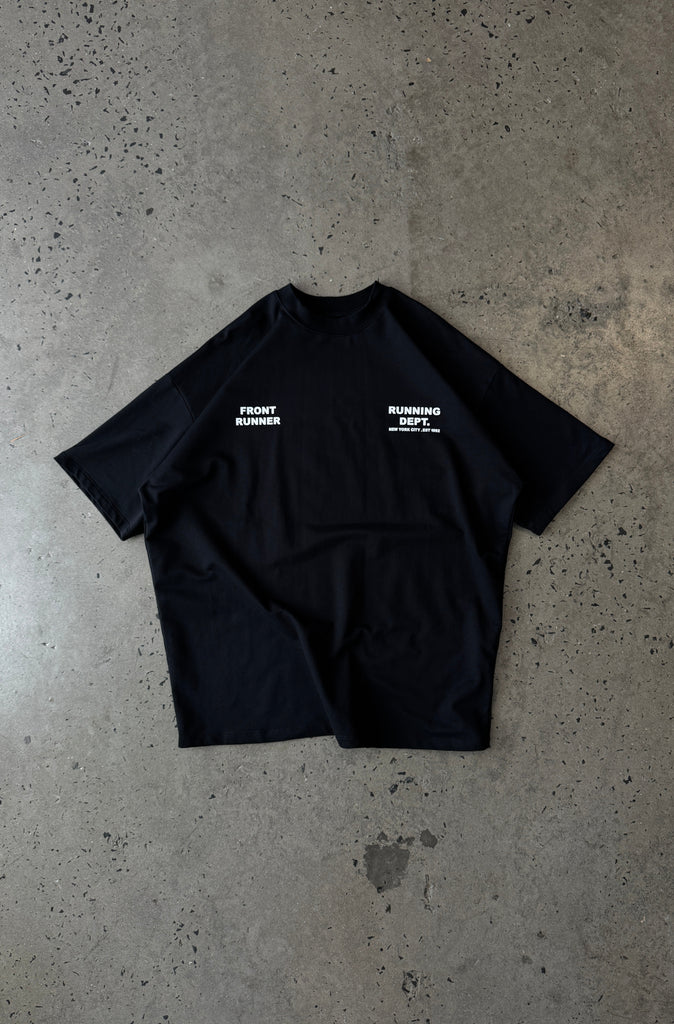 Running Dept Tee - Black/White