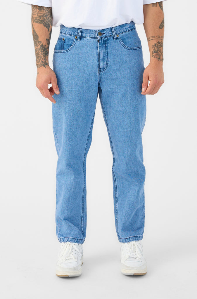 Straight Leg Denim - Blue