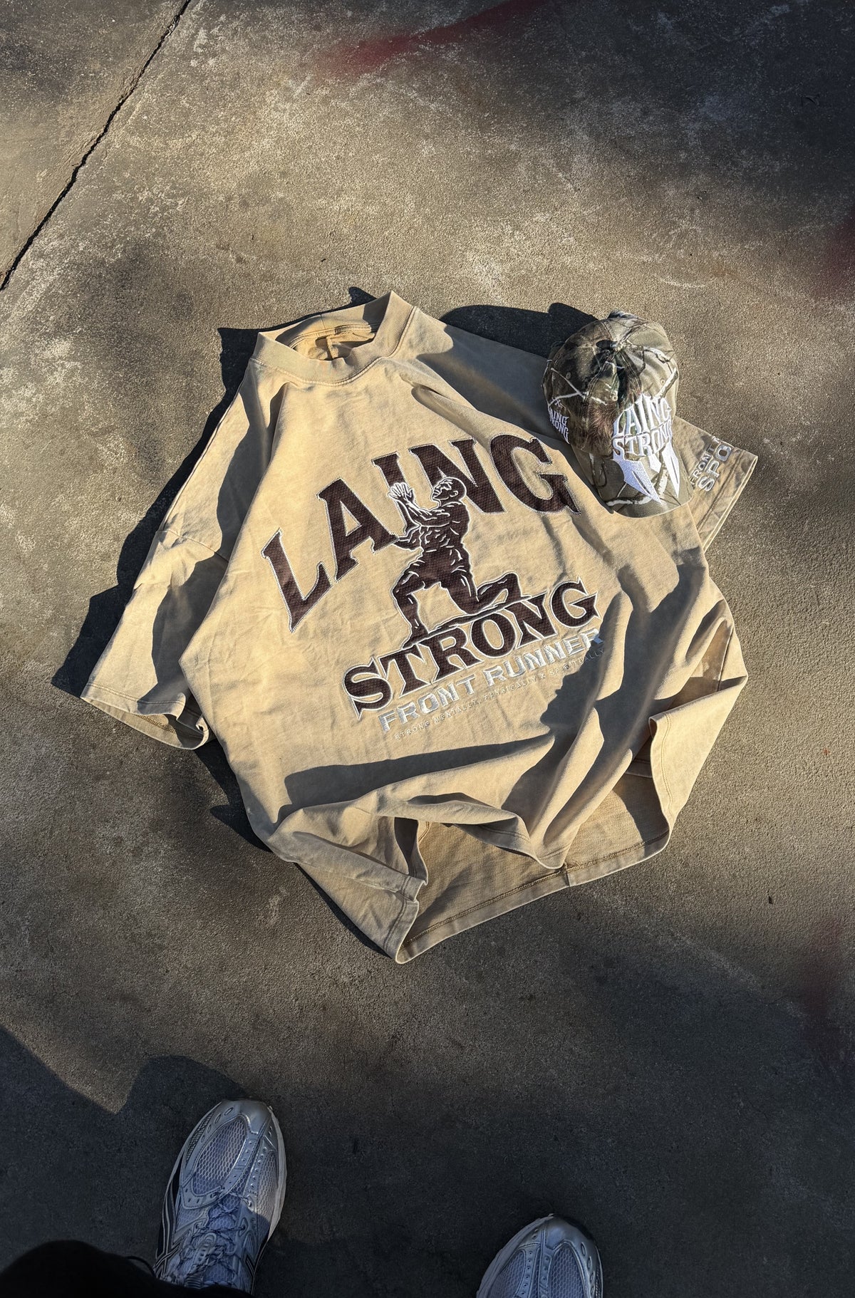 Strongman Legacy Tee Tan Wash