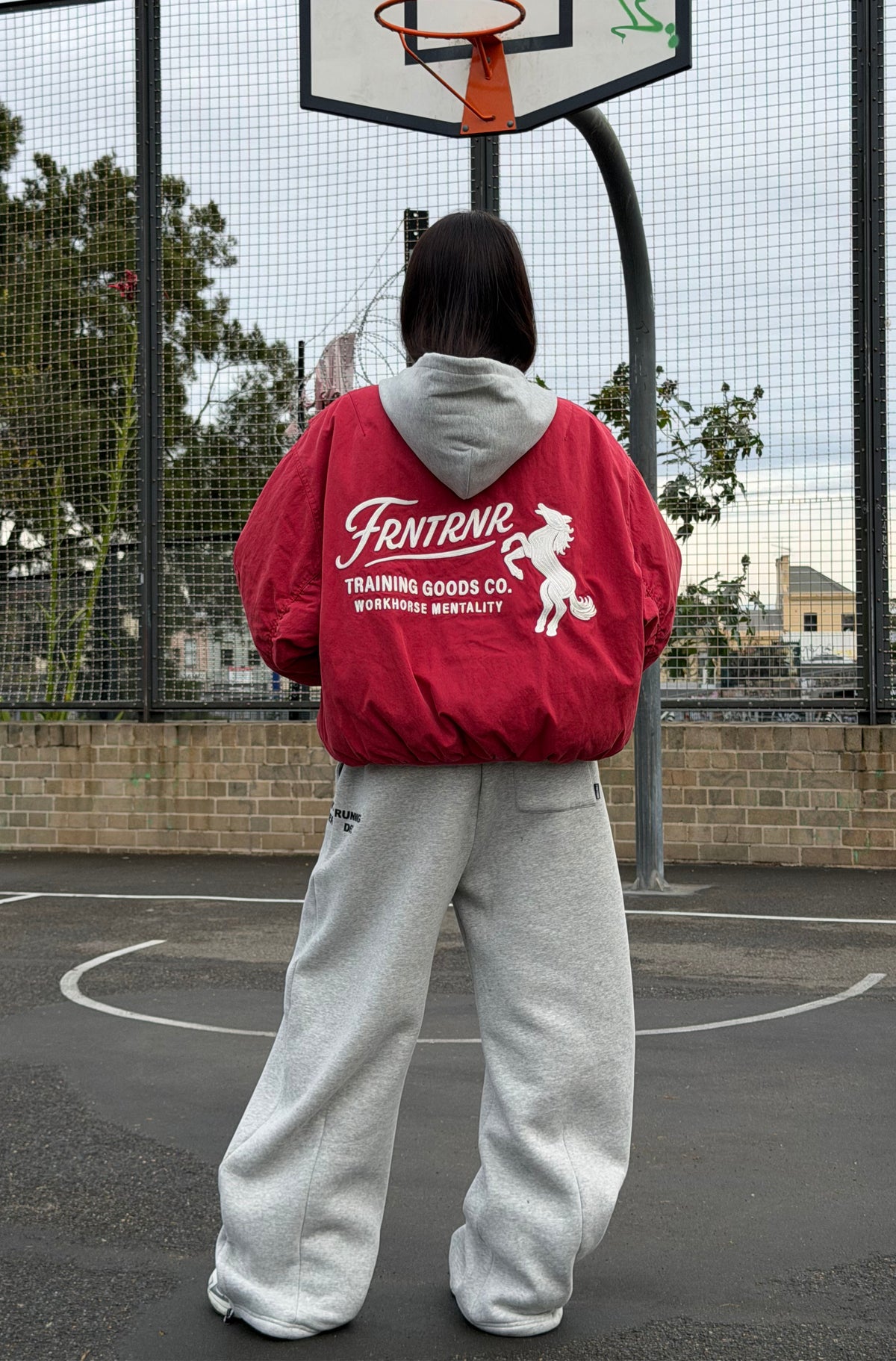 FR Goods Hooded Canvas Jacket Vintage Cherry [women]