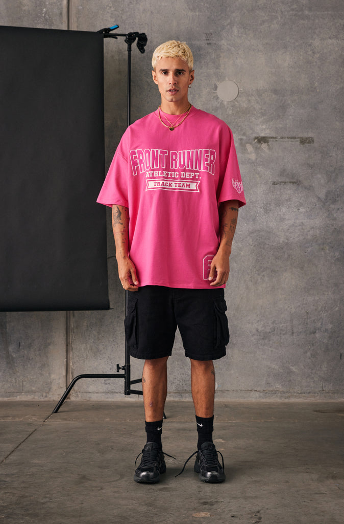 Athletic Department Tee - Flamingo