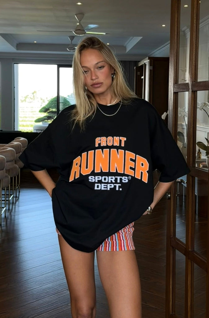 Sports Dept Tee Black Mandarin