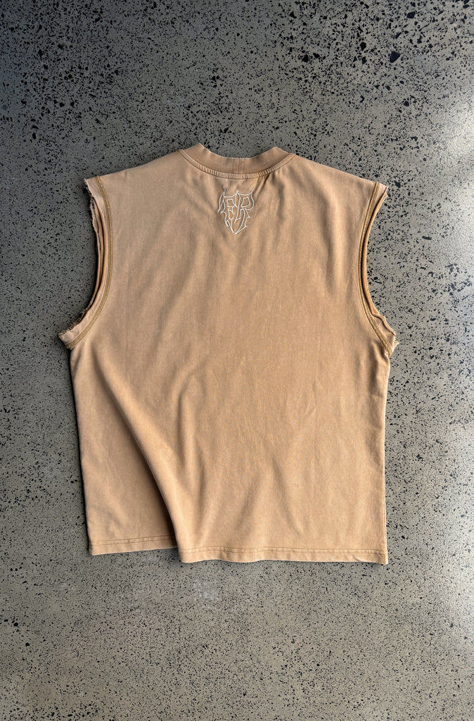 Fluttercode Tank - Washed Tan