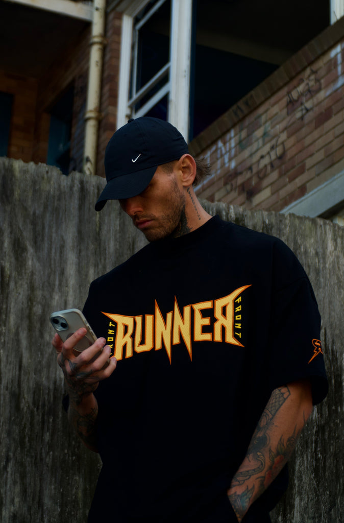 Bolt Tee - Black Fire