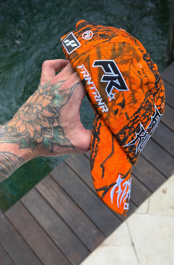 Offset Cap Orange Camo