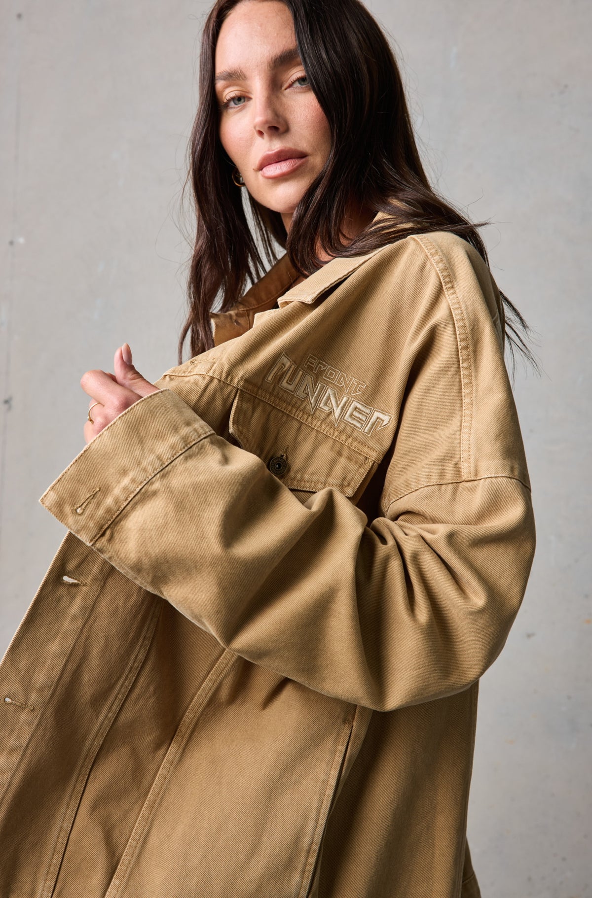 Viper Harlow Denim Jacket - Tan - Women