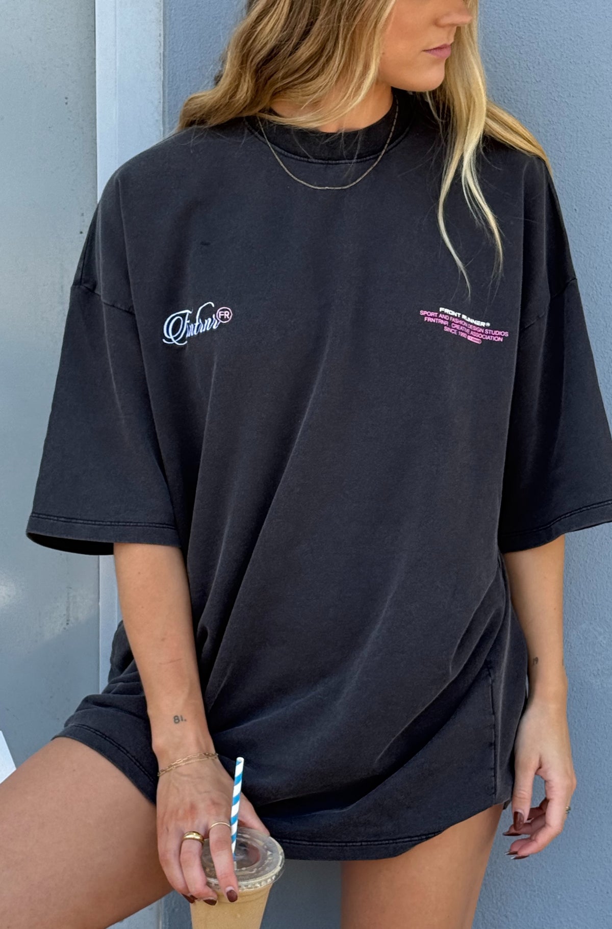 Insignia Tee - Washed Black - Women