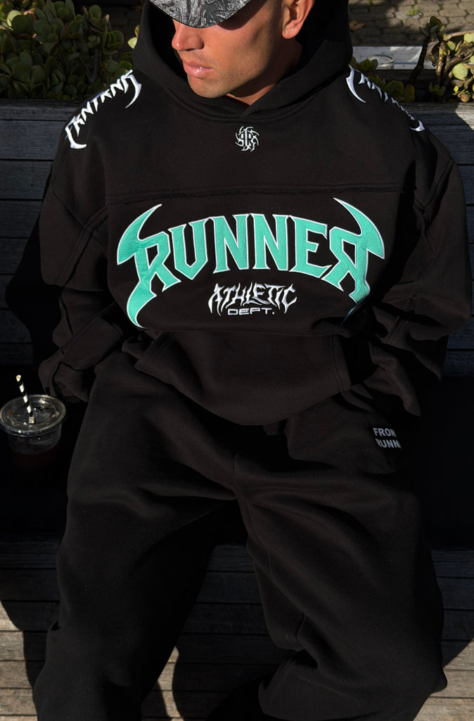 Vortex Hoodie Black Tiffany